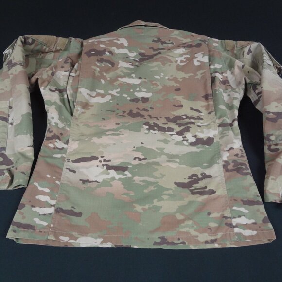 US ARMY CAMOFLAGE UNIFORM COAT JACKET SMALL SHORT CAMO TACTICAL FATIGUES L246 - Picture 7 of 7